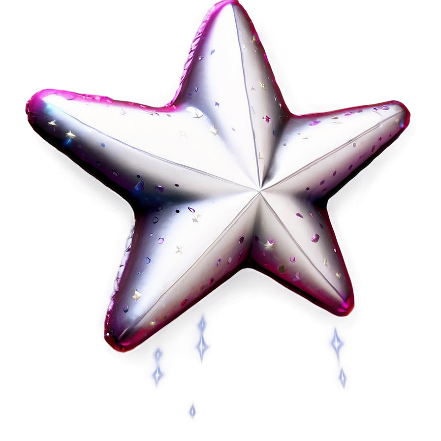 White Star With Twinkle Png Twj PNG Image