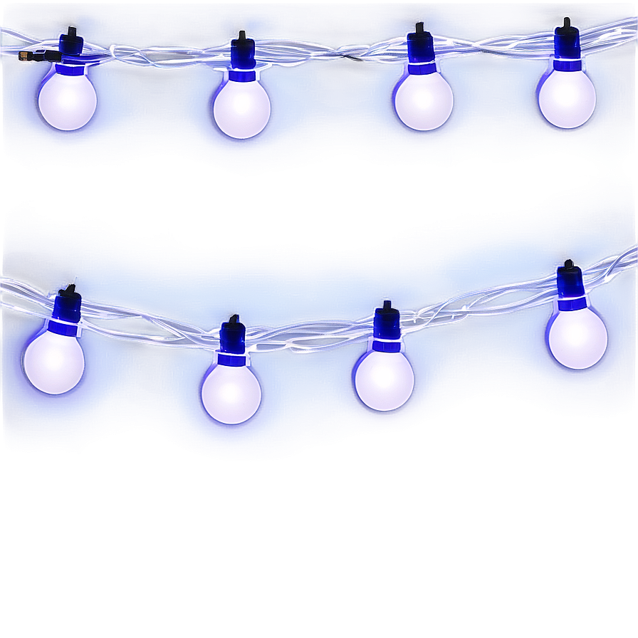 White String Christmas Lights Png Ncm54 PNG Image