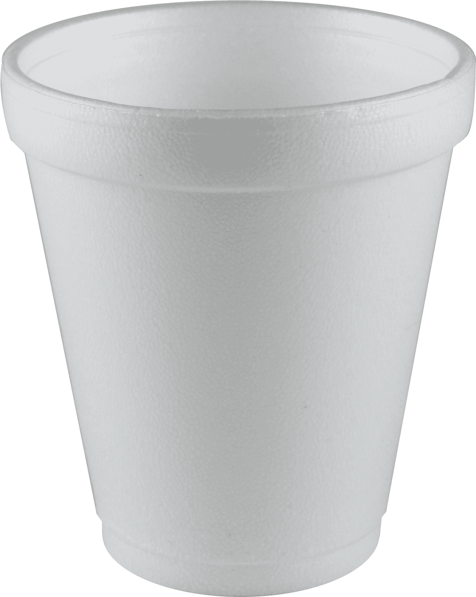 White Styrofoam Cup Isolated PNG Image