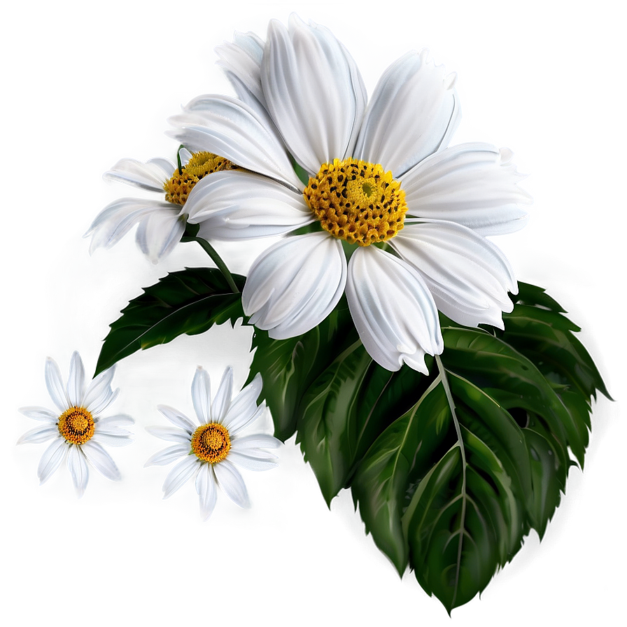 White Summer Flowers Png 31 PNG Image