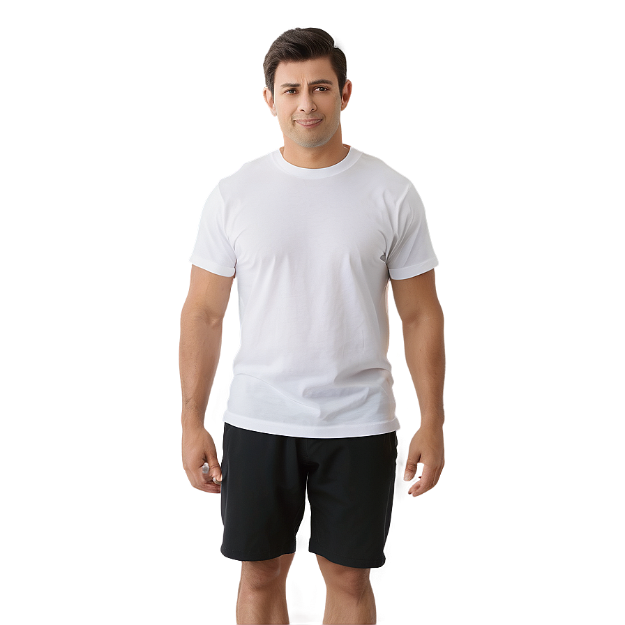 White T-shirt For Layering Png 44 PNG Image