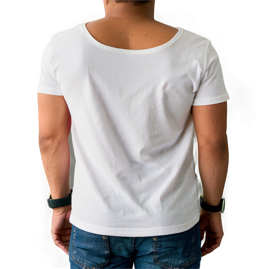 White Tee For Men Png 06272024 PNG Image