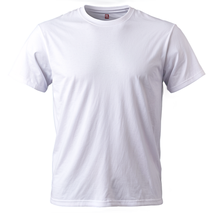 White Tee Front View Png Rqh PNG Image