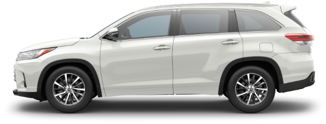 White Toyota S U V Profile View PNG Image