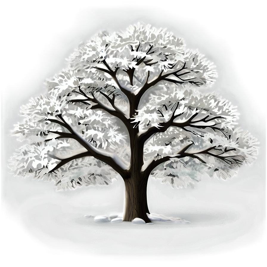 White Tree C PNG Image