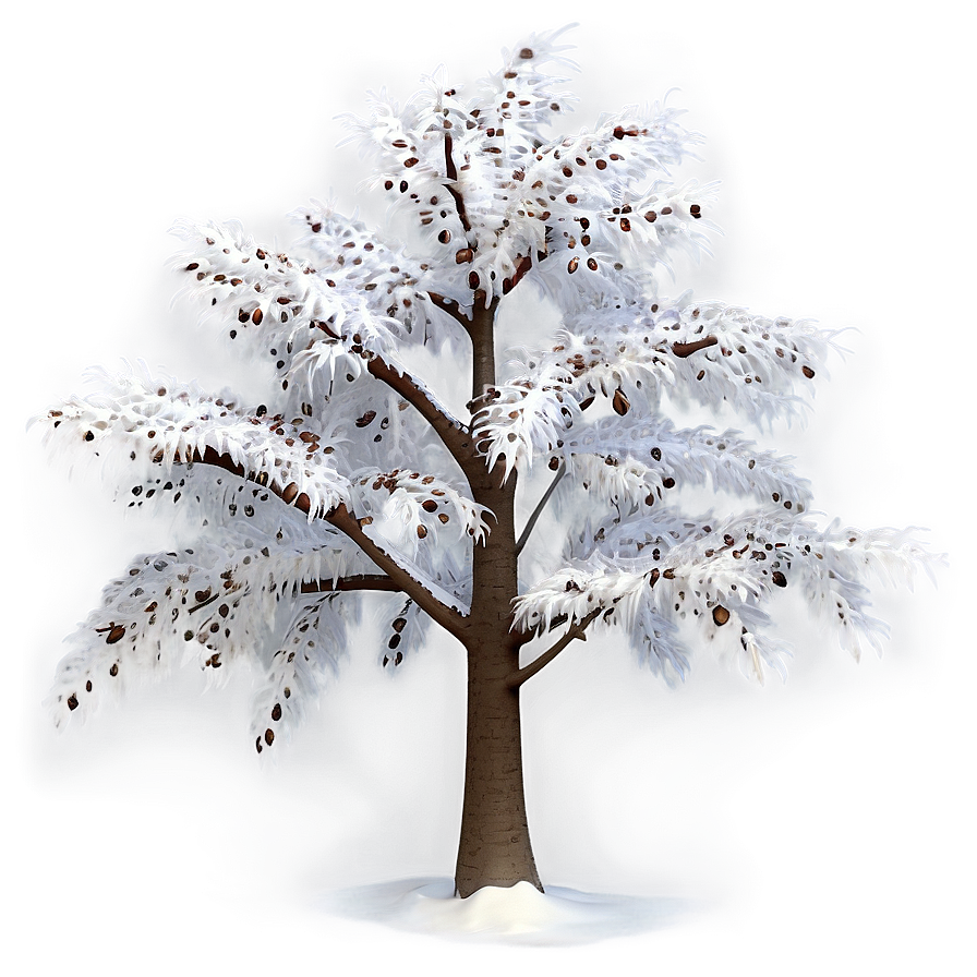 White Tree In Soft Focus Png Byx PNG Image