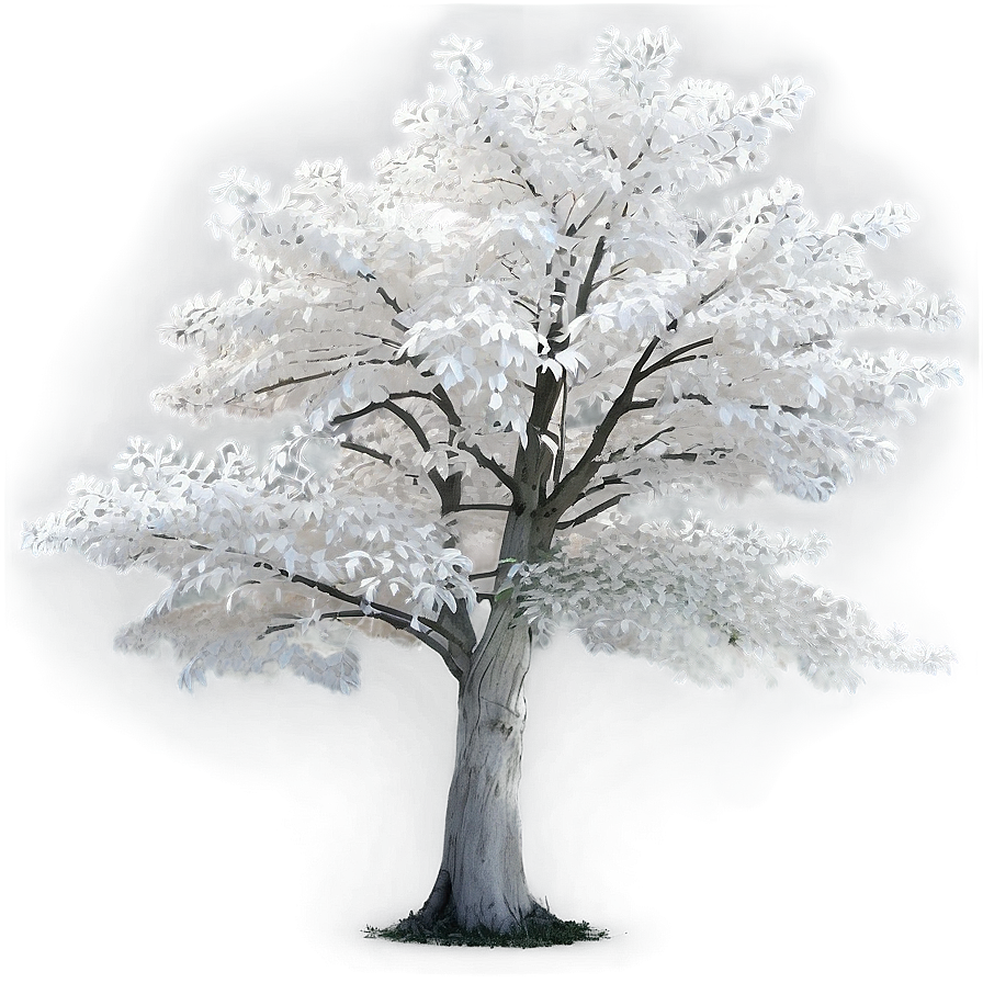 White Tree In Urban Setting Png 60 PNG Image