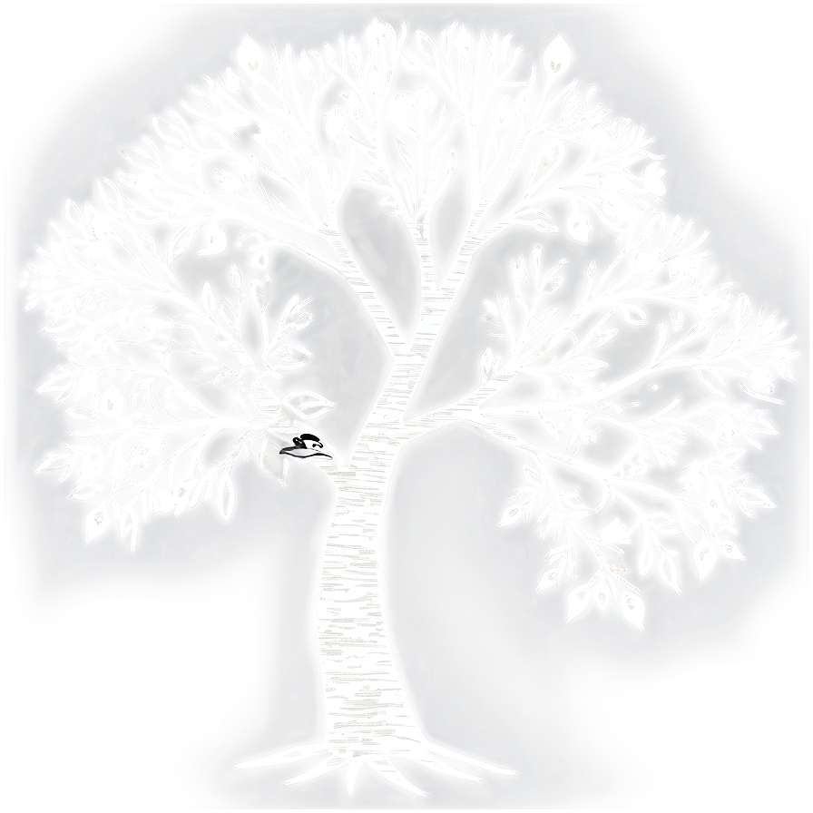 White Tree With Birds Clipart Png 81 PNG Image