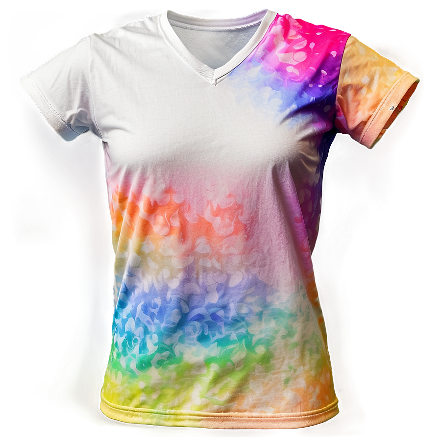 White V-neck Tee Png Adi14 PNG Image