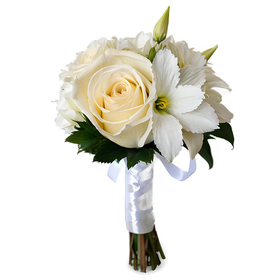 White Wedding Bouquets Png Fgx46 PNG Image