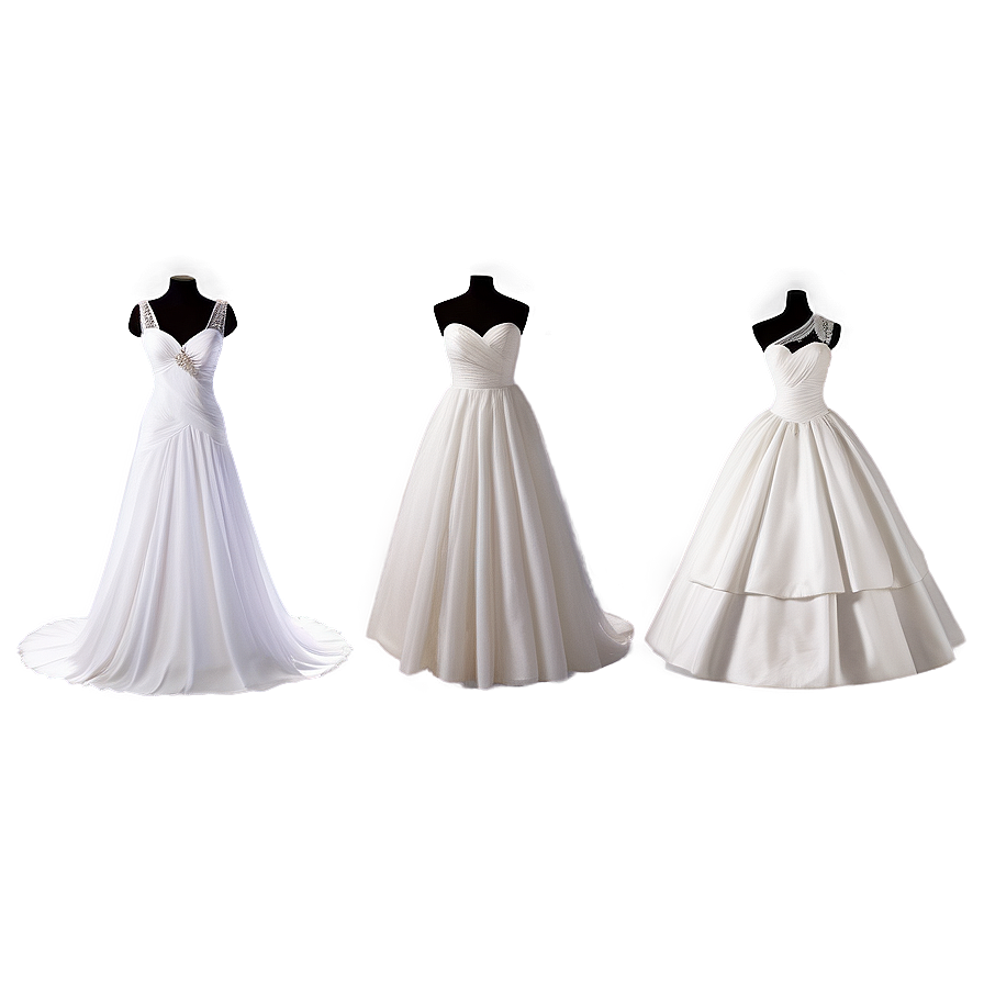 White Wedding Dresses Png Bjh17 PNG Image