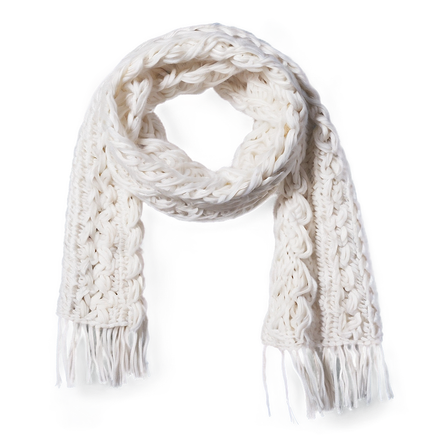 White Winter Scarf Png Gjk PNG Image