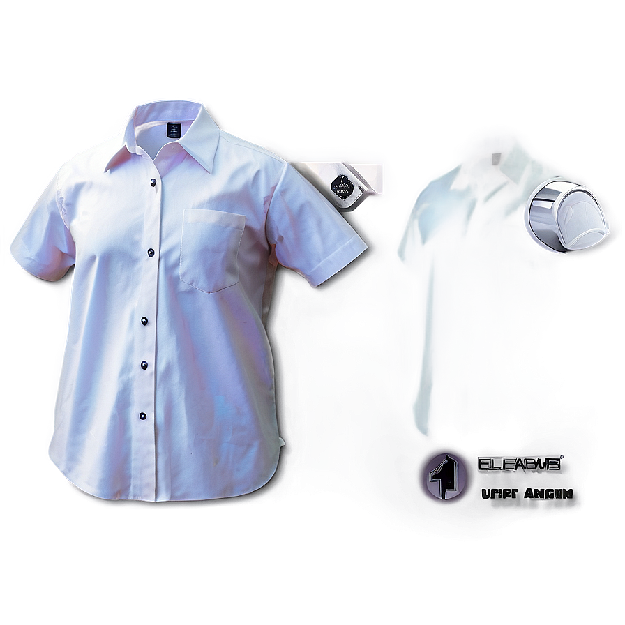 White Work Shirt Png Uek15 PNG Image