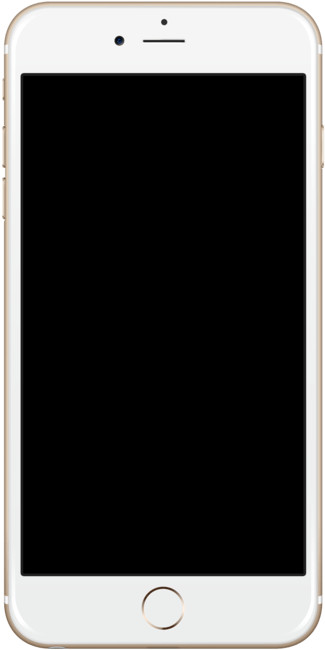 Whitei Phone Front View PNG Image