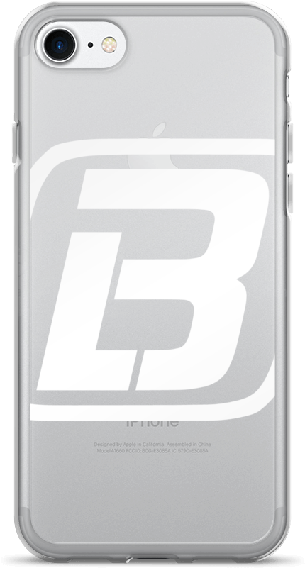 Whitei Phonewith Clear Case PNG Image