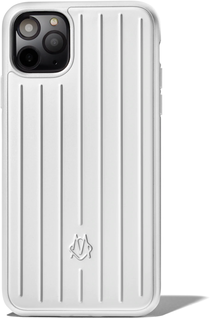 Whitei Phonewith Protective Case PNG Image