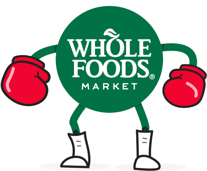 Whole Foods Logo With Boxing Gloves And Shoes PNG Image