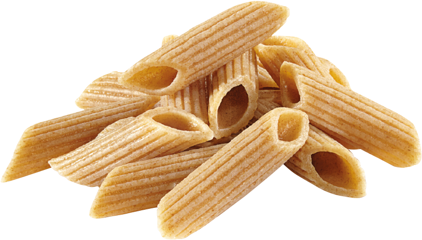 Whole Grain Penne Pasta Isolated PNG Image