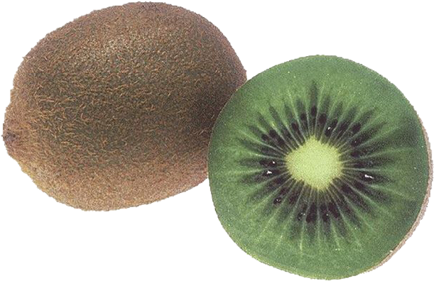 Wholeand Halved Kiwi Fruit PNG Image