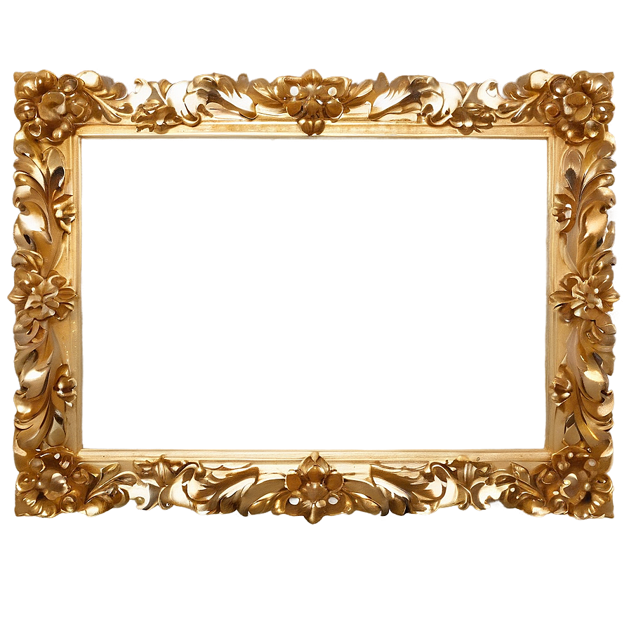 Wide Golden Frame Png 62 PNG Image