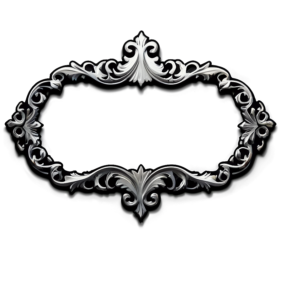 Wide Gothic Frame Png Vym55 PNG Image