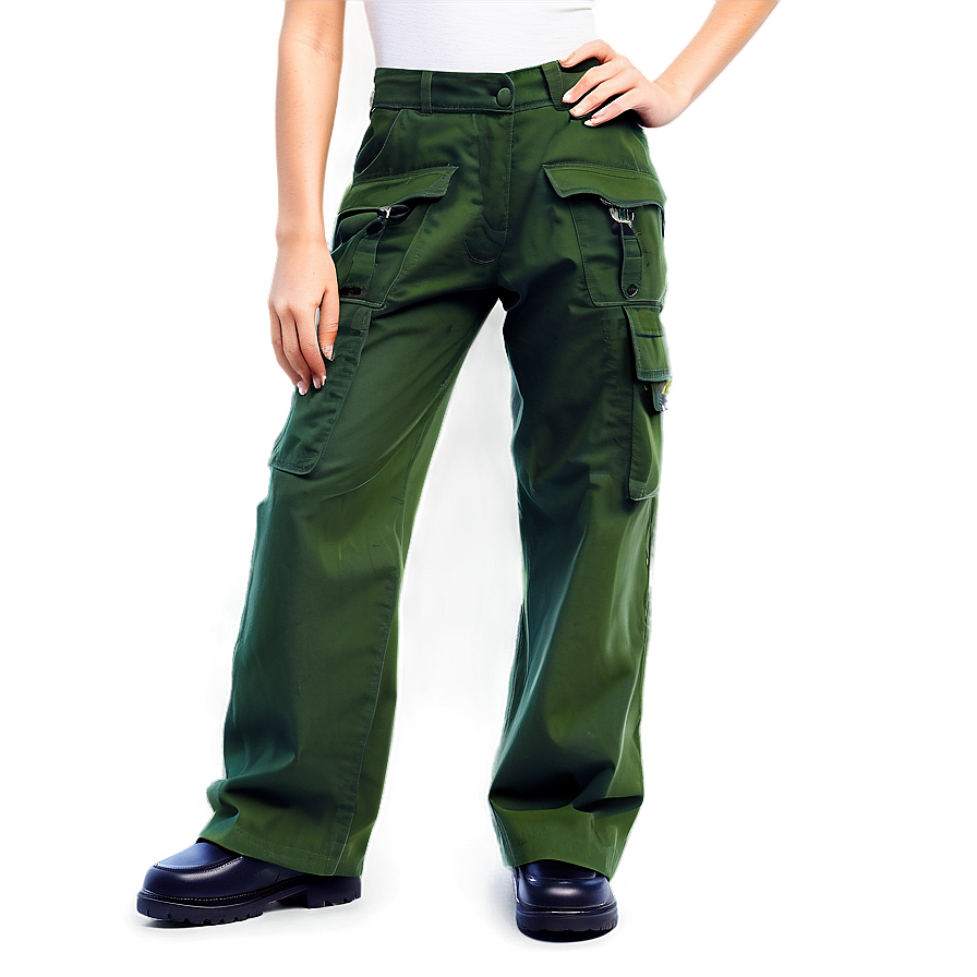 Wide Leg Cargo Pants Png 06132024 PNG Image