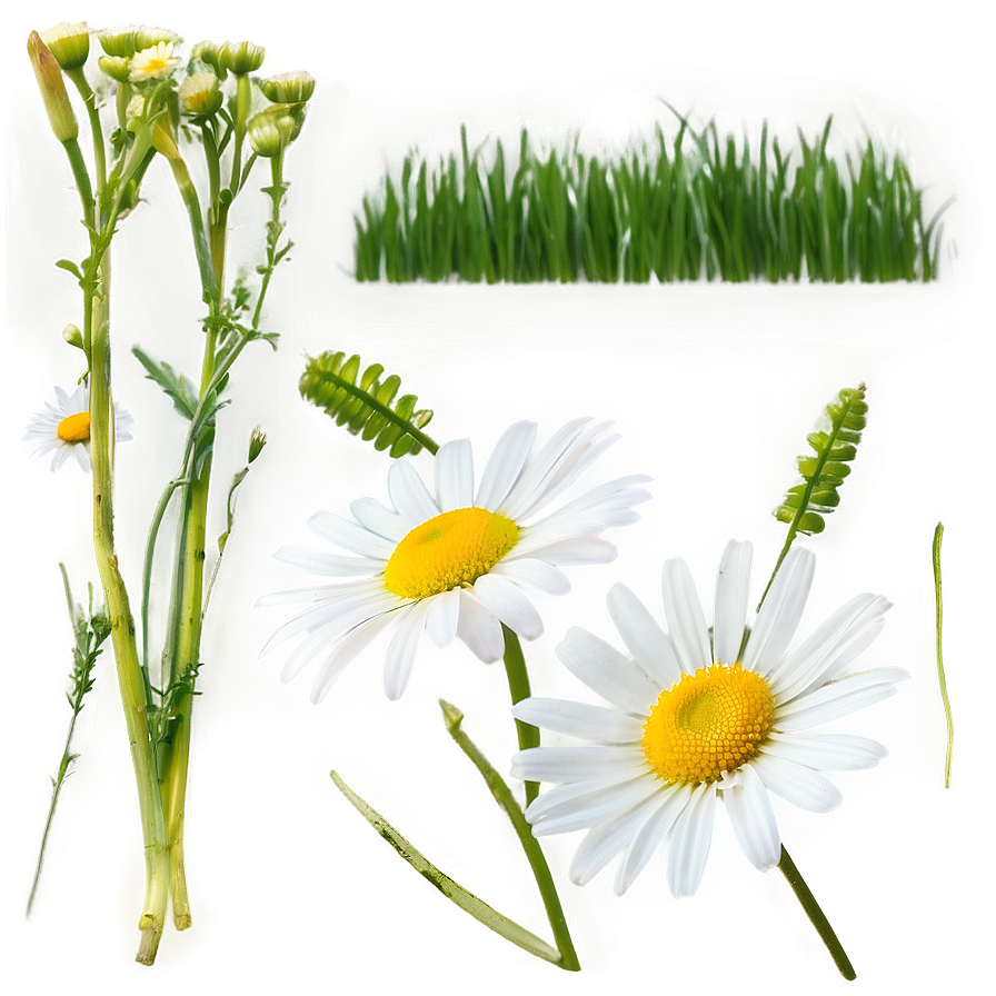 Wild Daisies Field Png Glq PNG Image