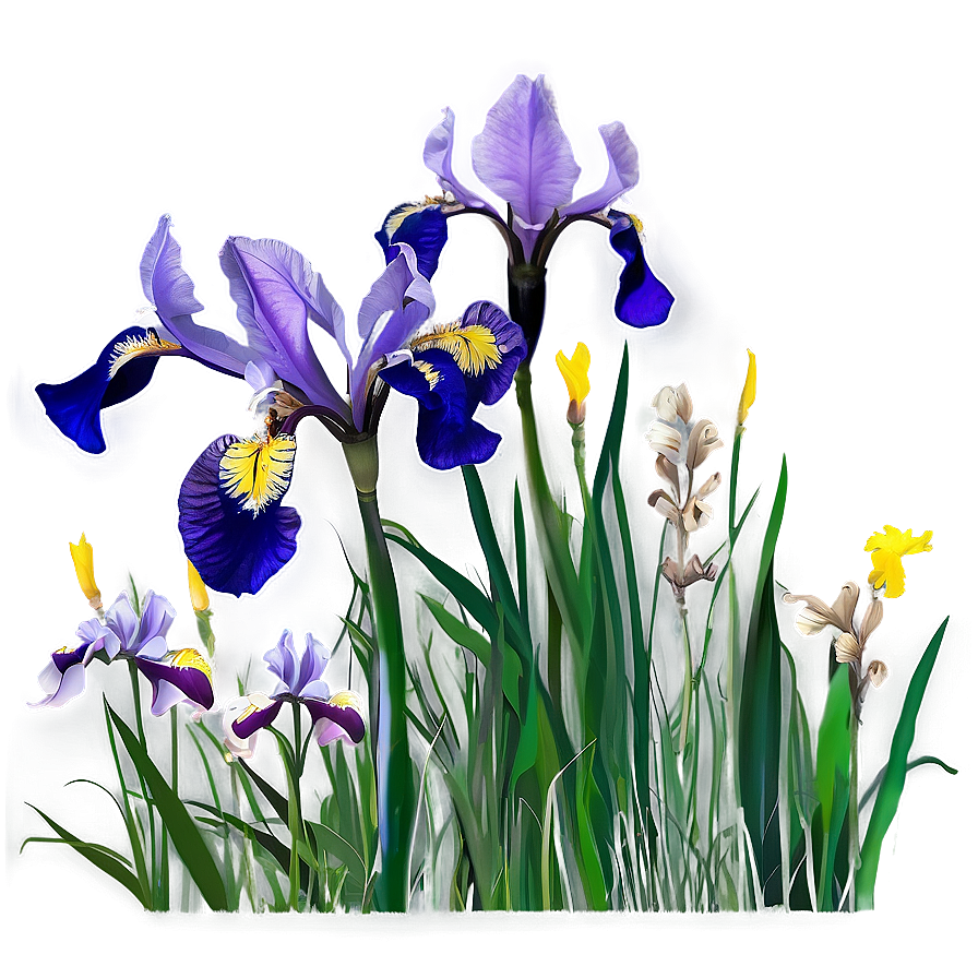 Wild Iris Field Png Pdp23 PNG Image