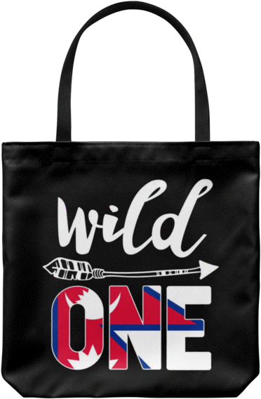 Wild One Graphic Tote Bag PNG Image