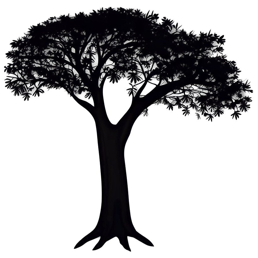 Wilderness Tree Silhouette Png Mkl99 PNG Image