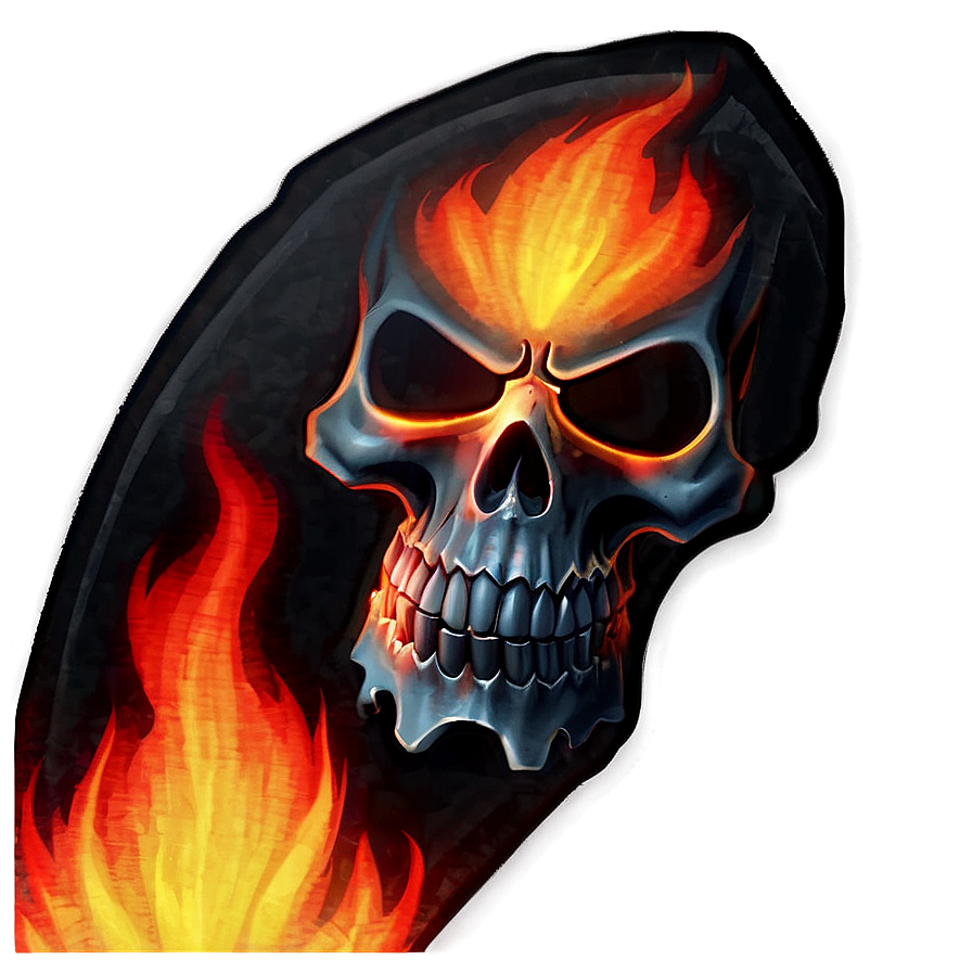 Wildfire Skull Icon Png Onr95 PNG Image