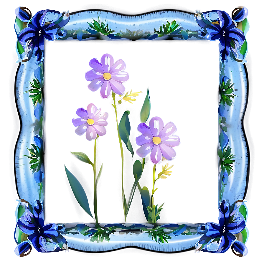 Wildflower Frame Png 41 PNG Image