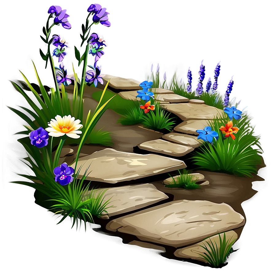 Wildflower Pathway Charm Png 06202024 PNG Image