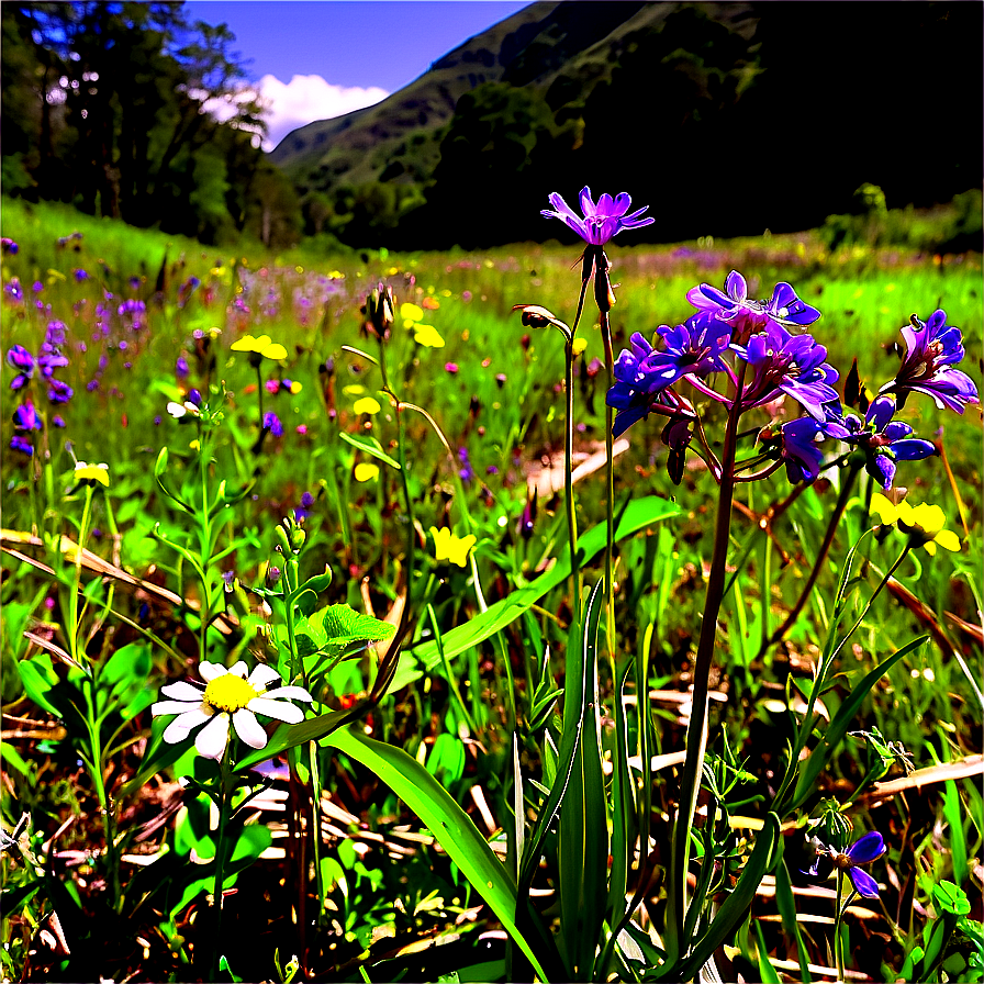 Wildflowers By The Roadside Png Mue75 PNG Image