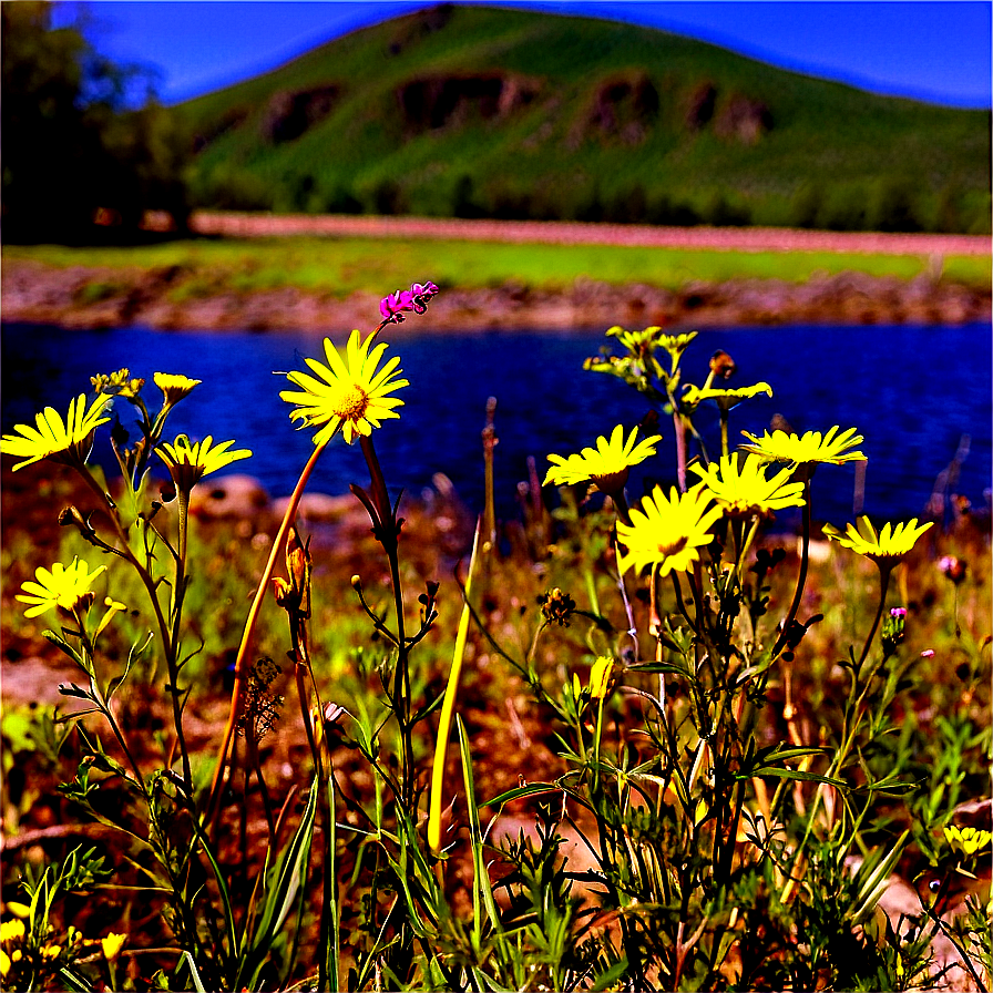 Wildflowers By The Roadside Png Tqy PNG Image