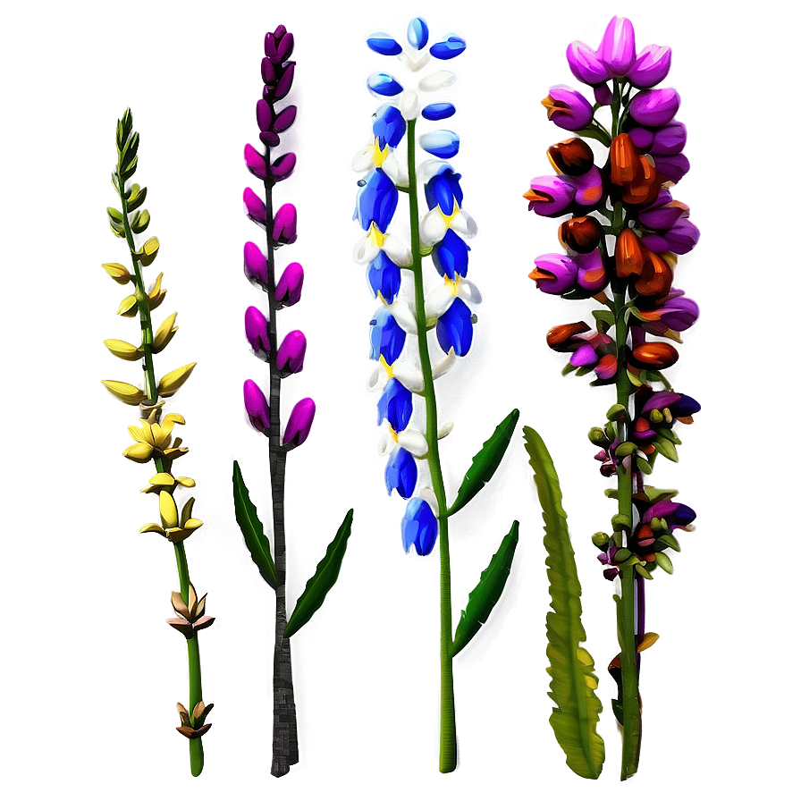 Wildflowers In Detail Png 06202024 PNG Image