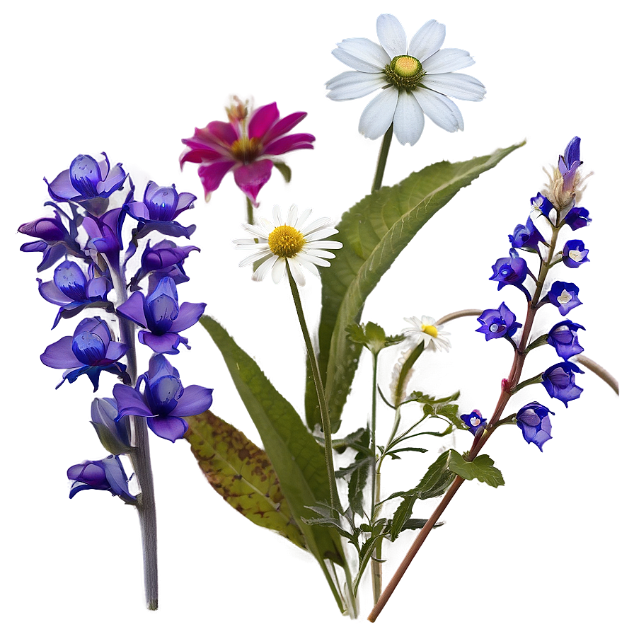 Wildflowers In Soft Light Png Cwi1 PNG Image