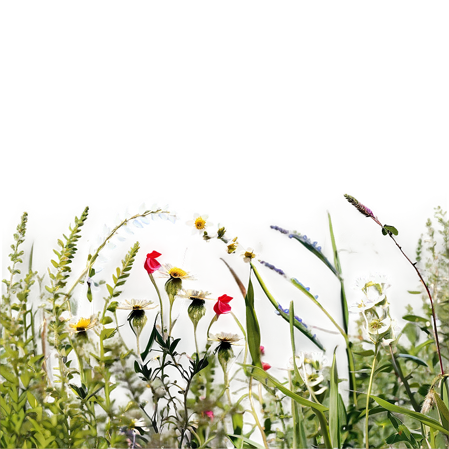 Wildflowers In The Wind Png Hsx PNG Image