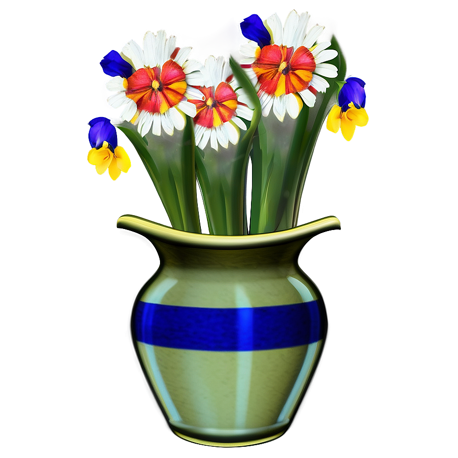 Wildflowers In Vase Png Flc PNG Image