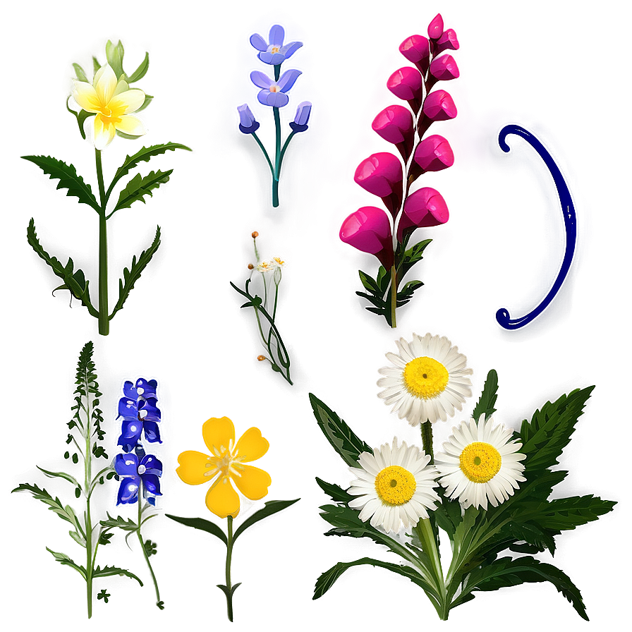 Wildflowers Of The Valley Png 55 PNG Image