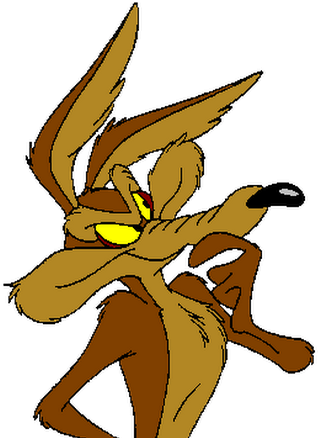 Wile E Coyote Cartoon Character PNG Image