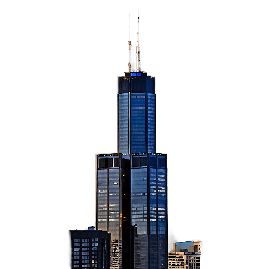 Willis Tower Clear Sky Png Ilb47 PNG Image