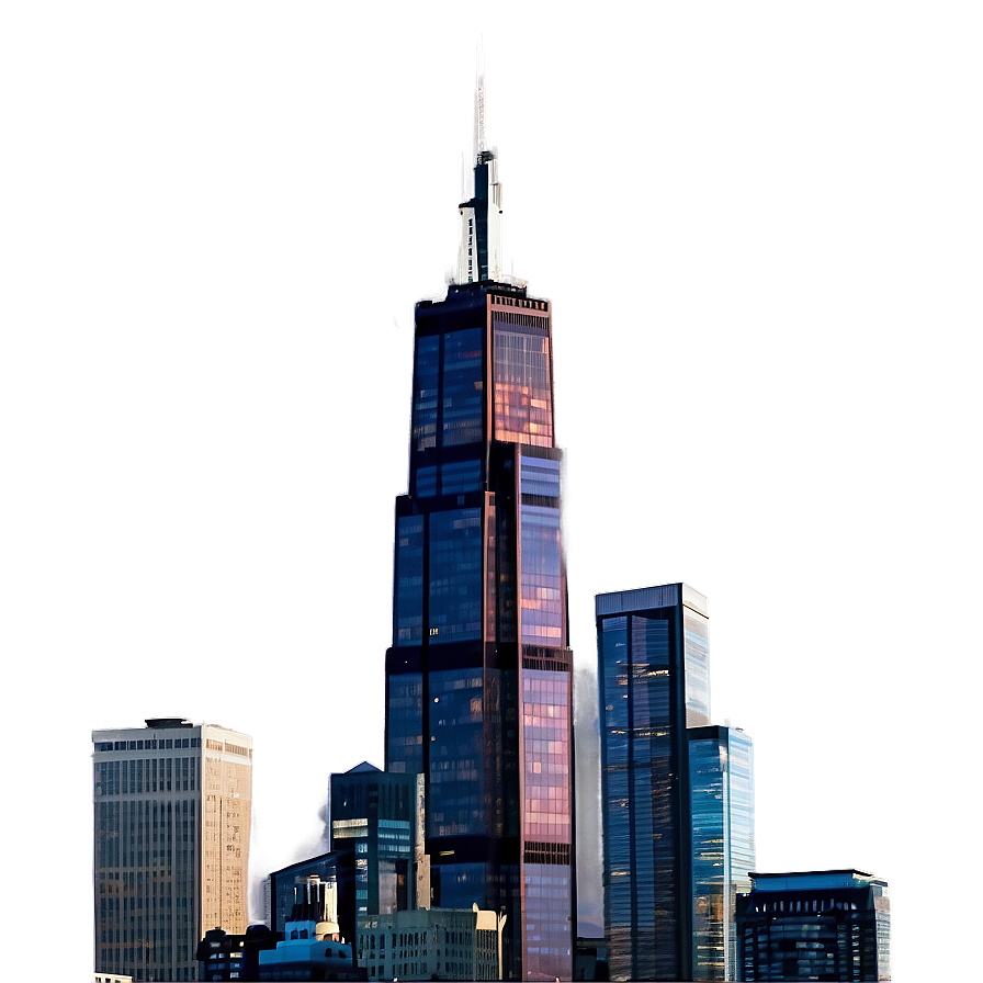 Willis Tower Skyline Png Umf PNG Image