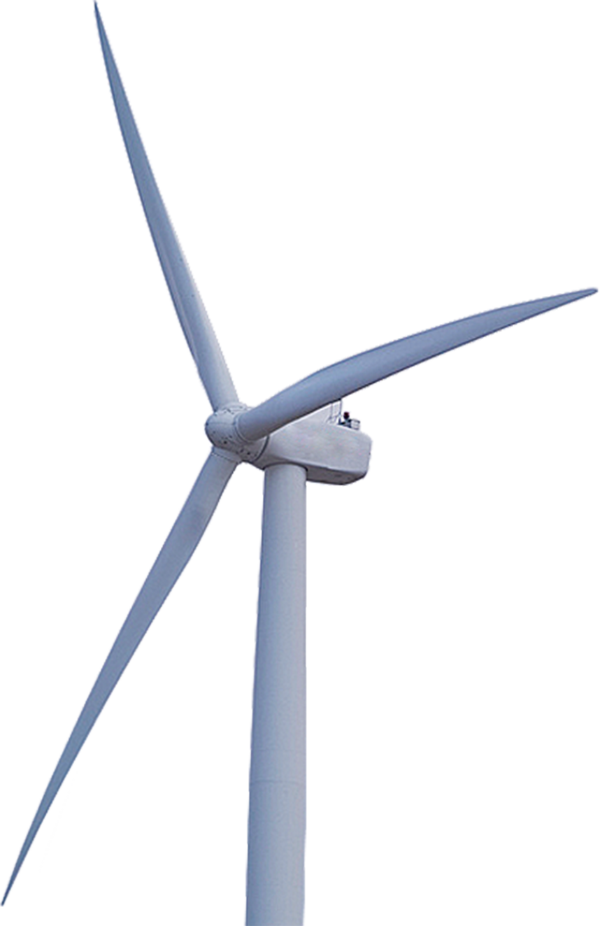 Wind Turbine Against Clear Sky PNG Image