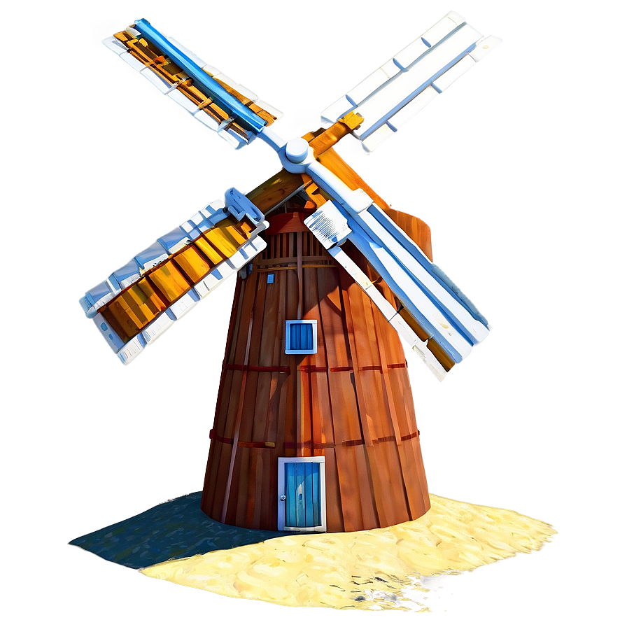 Windmill By The Sea Png 98 PNG Image