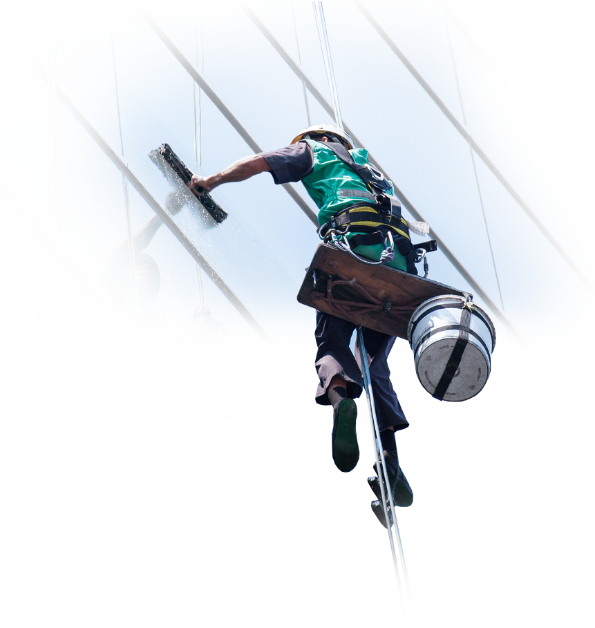 Window Cleaning Professionalat Work PNG Image