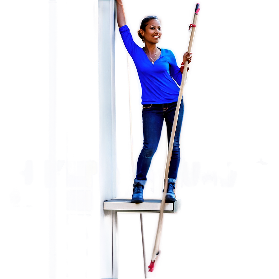 Window Washing Lady Png Vbj PNG Image