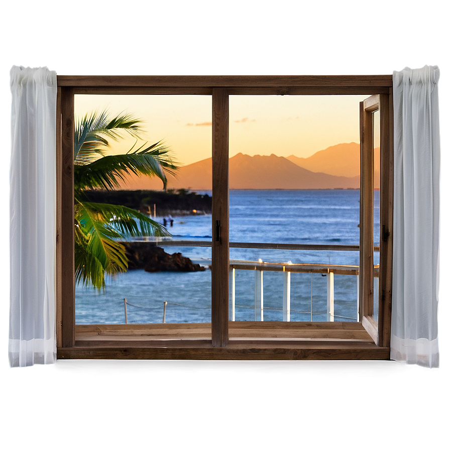 Window With Ocean View Png 42 PNG Image