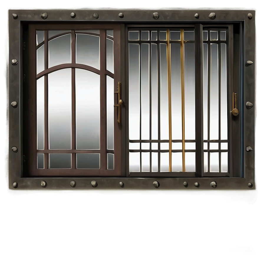 Windows With Metal Grills Png 69 PNG Image