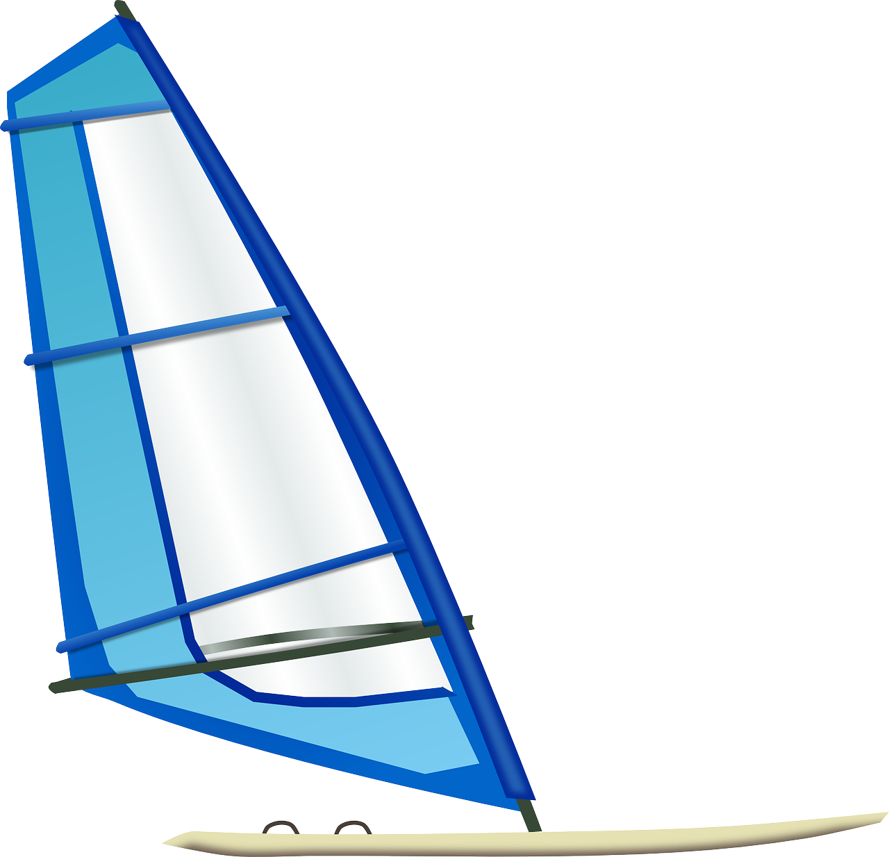 Windsurfing Sailand Board Illustration PNG Image